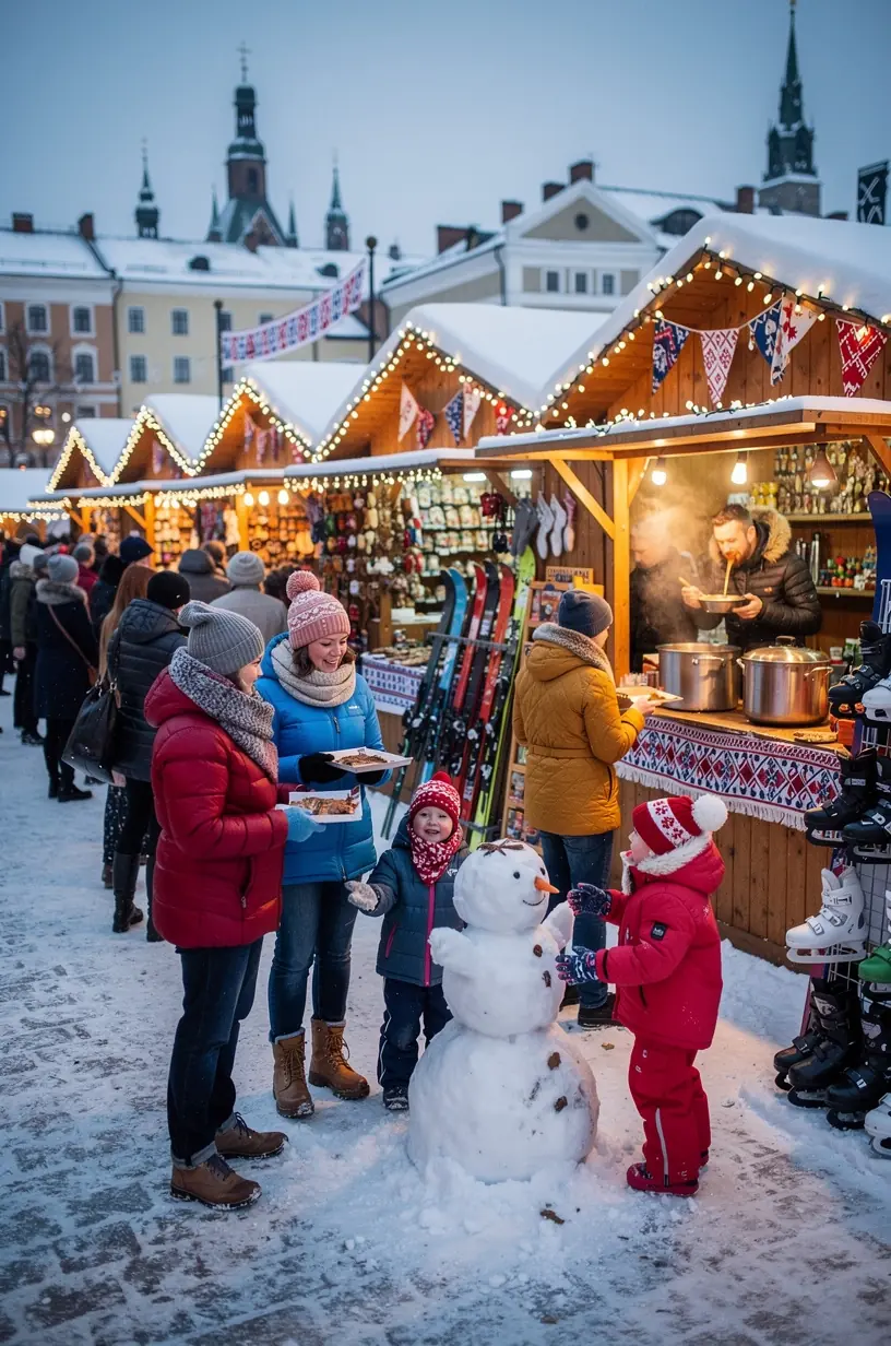 Talvehooaja matkaja riietub kvaliteetsesse lumevarustusse Eesti talvekuurordis.